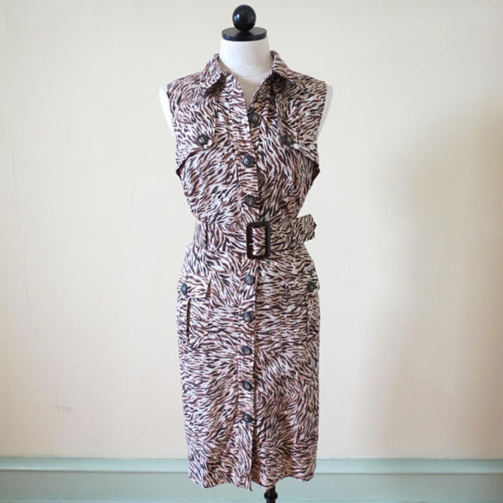 Animal Print Wiggle Dress